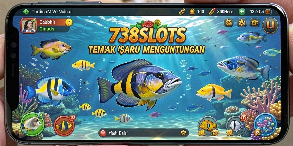 Screenshot gameplay Tembak Ikan 738SLOTS yang penuh aksi.