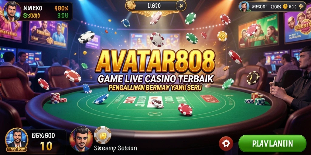 Tampilan gameplay Live Casino AVATAR808 yang menarik.