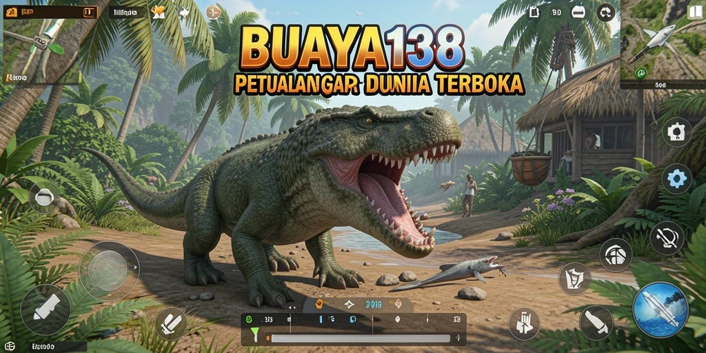 Screenshot gameplay menampilkan eksplorasi Open World di BUAYA138.