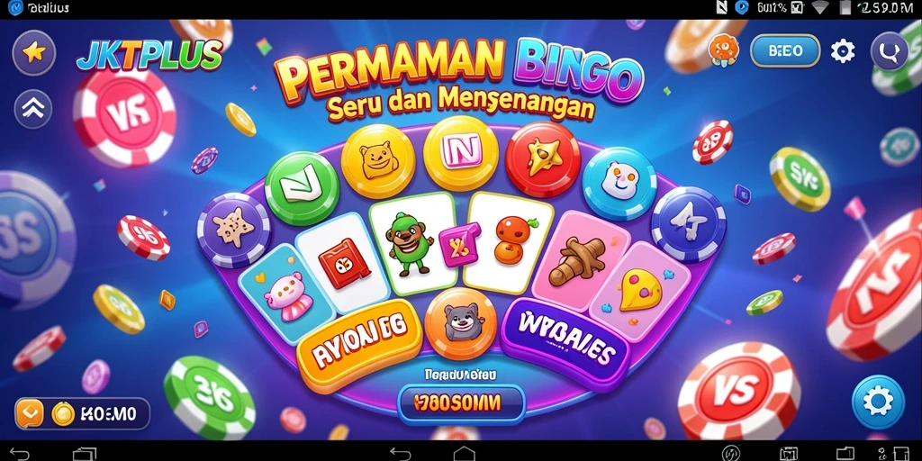 Tampilan gameplay Bingo yang seru di JKTPLUS.