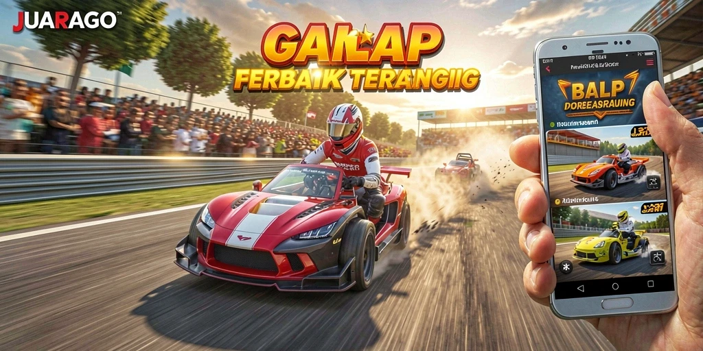 Gameplay JUARAGO yang menarik dengan aksi balap mendebarkan.