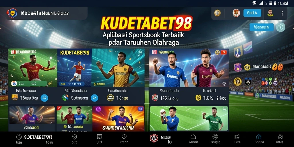 Tampilan gameplay taruhan olahraga di KUDETABET98 dengan antarmuka yang menarik.