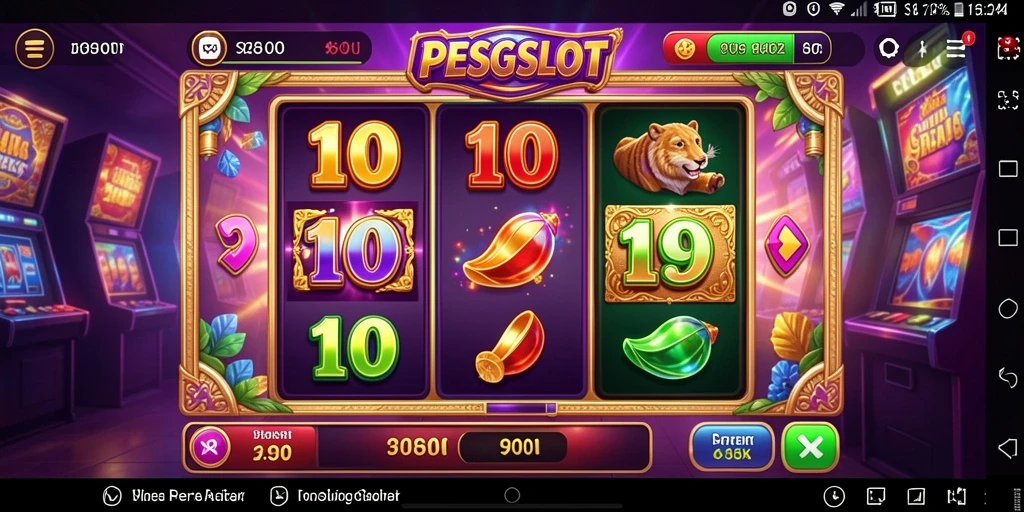 Screenshot utama PESGSLOT menampilkan gameplay seru mesin slot.