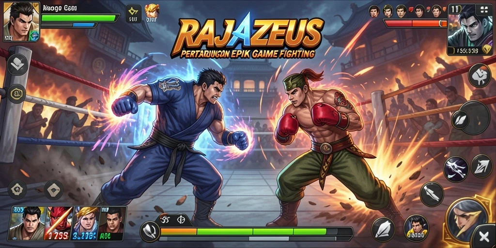 Gameplay seru RAJAZEUS dengan aksi pertarungan yang mendebarkan.