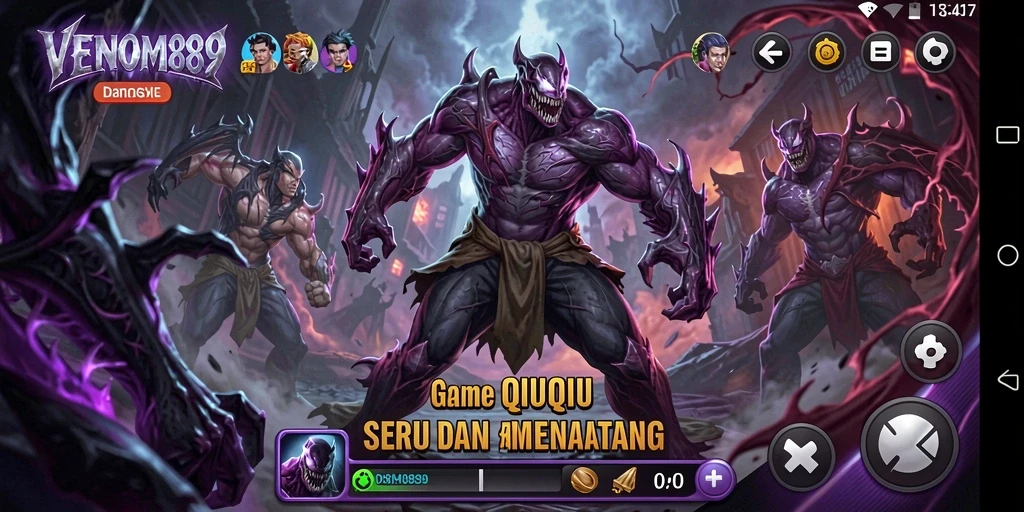 Tampilan gameplay seru dalam VENOM889 yang penuh strategi.